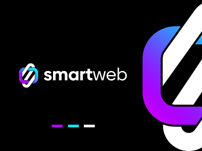 Smartweb Logo Design | Modern S Logo Design