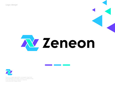 Letter Z+N Logomark | Geometric Logo Design