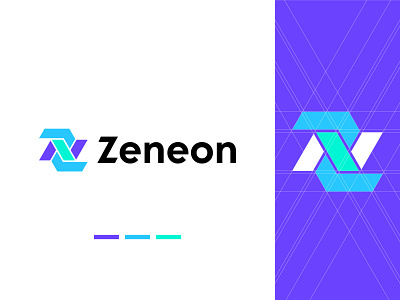 Initial Z+N Letter Logo | Modern Logo Design