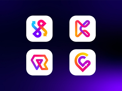 Colorful App Icon Design abstract logo app icon app logo brand identity brand mark branding colorful icon colorful logo creative logo gradient logo letter mark logo logo design logo designer logo type mark modern logo professional logo symbol technology logo