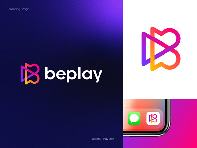 Beplay Logo Design | B+Play Logo Concept