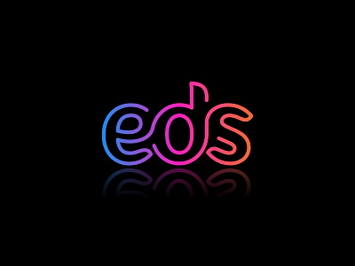 eds Wordmark Logo Design | Typography Logo Design abstract agency brand identity branding colorful creative logo gradient lettering line art logo logo design logo designer logo maker minimal modern logo simple startup text logo typography word mark