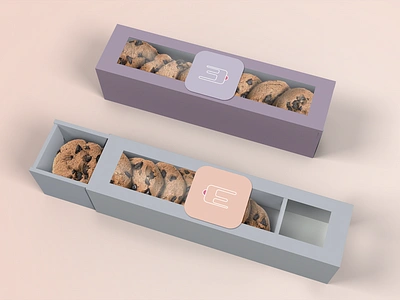 Cookies box cakeshop packaging