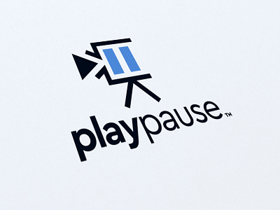 PlayPause Media Logo Design animation app branding design icon illustration logo typography video video production website