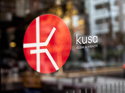 Kusa Logo Design app branding design icon illustration japanese logo restaurant typography