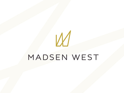 Madsen West Logo Design app branding design hotel hotel branding icon logo luxury typography west