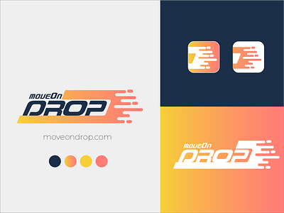 moveonDrop logo illustration logo