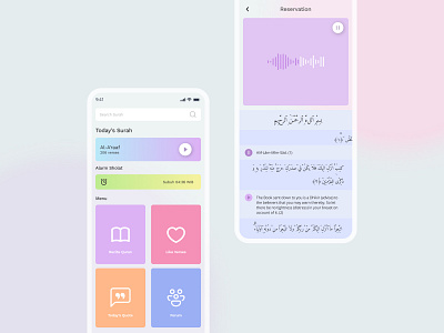 Quran App alsiendo android app apps design illustration logo masen ui ux