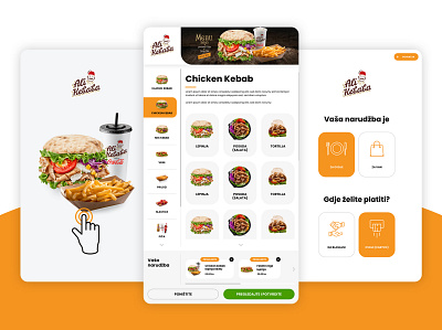 Self-ordering kiosk design app design branding design fastfood graphicdesign kiosk self ordering ui ux