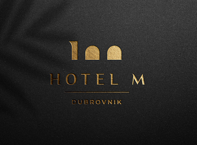 Hotel M Logo branding gold hotel logo hotels logo logo design logotype