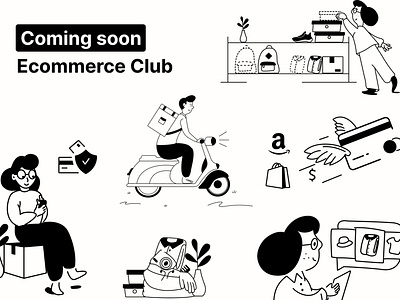 Ecommerce Club Illustration Pack