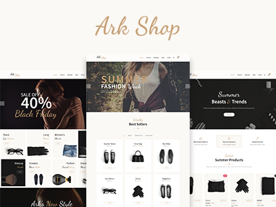 Ark - Responsive Multi-Purpose Theme clean creative design shop theme trending web website