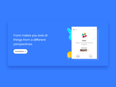 Different Perspectives clean creative hero banner illustration modern trending ui ux design web design