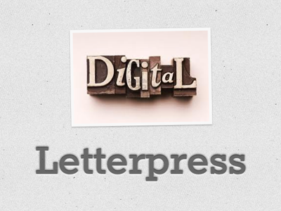 Digital Letterpress css3 letterpress