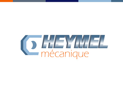 Heymel mecanique branding design design art fictional icon logo minimalism minimalist logo training typography