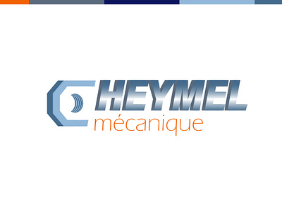 Heymel mecanique branding design design art fictional icon logo minimalism minimalist logo training typography