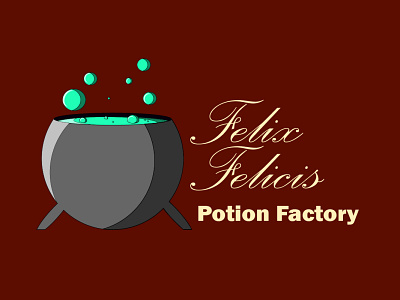 Potion Factory branding design design art fictional icon logo minimalism minimalist logo training typography