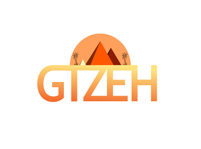 GIZEH branding design design art graphiste icon illustration logo minimalism typographic typography