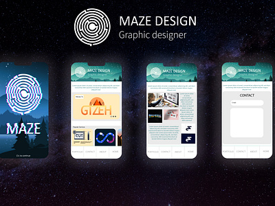 Graphic designer "MAZE" app design #2