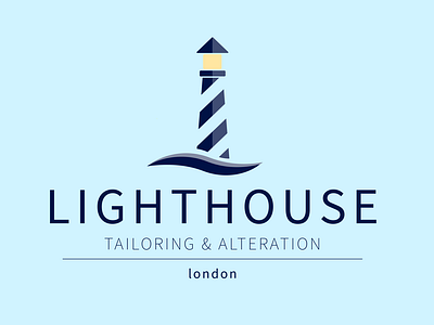 Logo design for a tailor shop "LIGHTHOUSE" from London