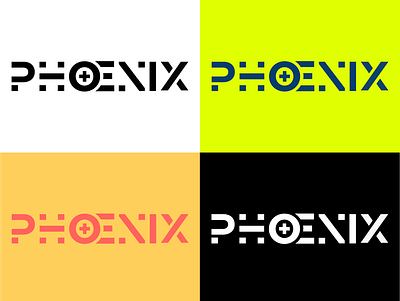 Banner prototype for a Rainbow Six "PHOENIX" pro player branding design design art graphiste logo minimalism typography ui vector web