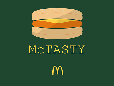 McTASTY minimalist add. add branding design design art graphiste illustration logo mcdonalds minimalism minimalist logo vector
