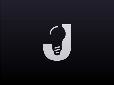 J Type Light Bulb brand brand design branding j logo letter light light bulb type