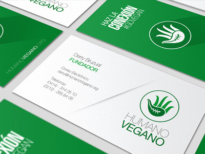 Humano Vegano Businesscard human vegan vegetarian eating businesscard org branding logo brand