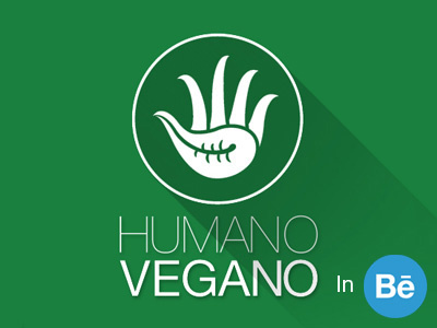 Humano Vegano Logo Brand brand branding eating human logo org vegan vegetarian