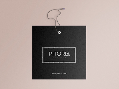 Hanging tag - Pitoria branding handbag purse elegant notecase billfold women wallet luxury tag hanging label