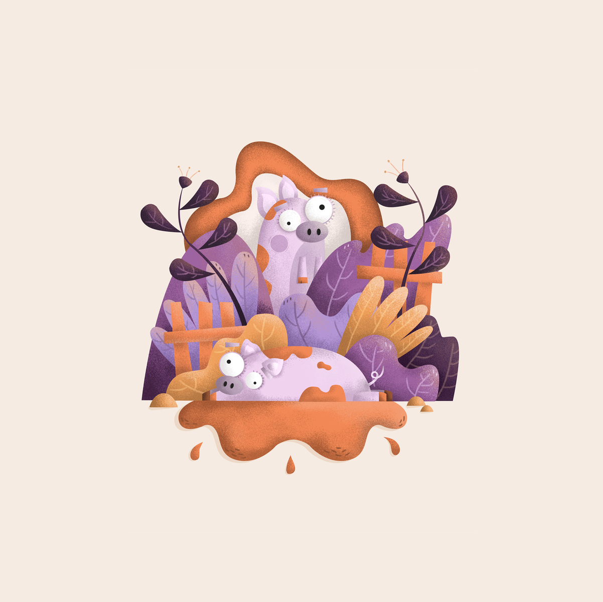 Some Dumb Pigs by Eugenia Valdés on Dribbble