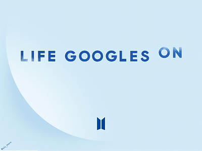 google chrome theme blue BTS life goes on BE bts design google chrome google theme illustration logo ui web