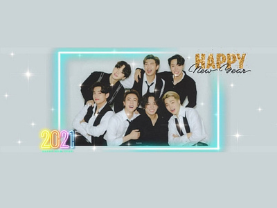 BTS new year 2021 Facebook cover twitter header 2021 bts bts new year header bts twitter header facebook cover google chrome new year twitter header