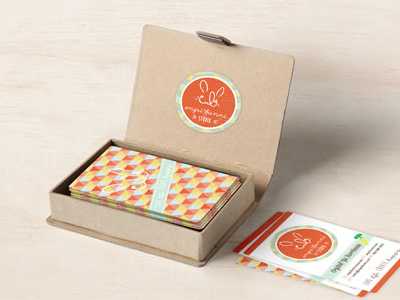 Angri Bunni Studio Business Card Mockup by Crystal Barrineau on Dribbble