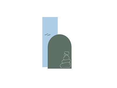 Cairn design illustration illustrator minimal