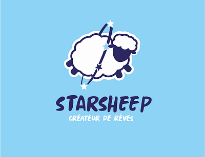 Logo StarSheep illustration illustrator logo logo design logodesign mascot logo mascotte moderne