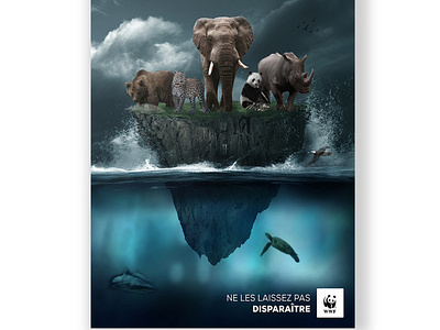 WWF poster design graphisme photomanipulation photomontage photoshop