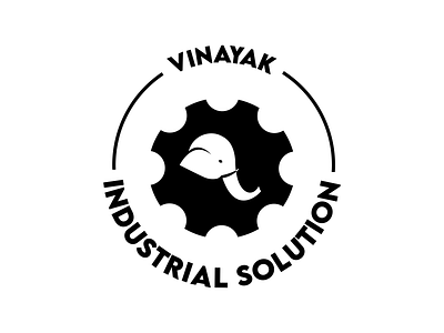 Vinayak Industrial Solution - Logo Design ganpati icon illustration illustrator logo logo design logodesign logos logotype minimal vector