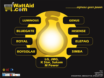 WattAid Flyer branding design web