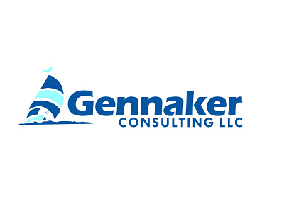 Gennaker icon illustration logo typography