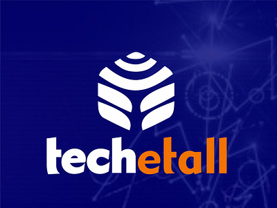 Techetall Logo app icon logo typography ui ux web