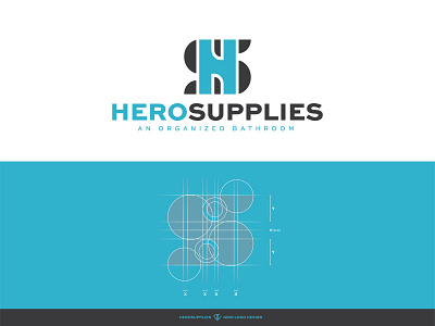 HeroSupplies - Logo design abstract logo bathroom brand identity branding branding concept exclusive logo logo logo design logodesign logomaker logomark logos logotype minimalism minimalistic organized supplies