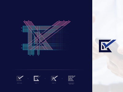 CKconsultancy - Grid logo design abstract abstract logo accountancy advice brand logo branding grid design grid layout grid logo logo logomark logotype symmetry