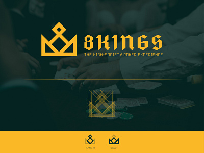 8 Kings - Poker Game logo design