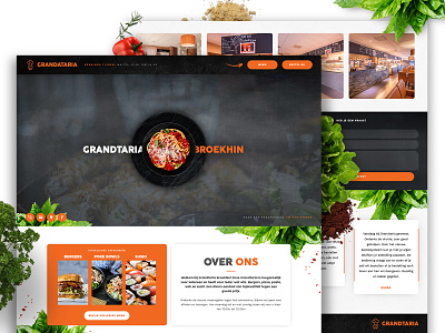 Grandtaria - Website branding culinary modern restaurant branding restaurant website uxui web webdesign webdevelopment website website design