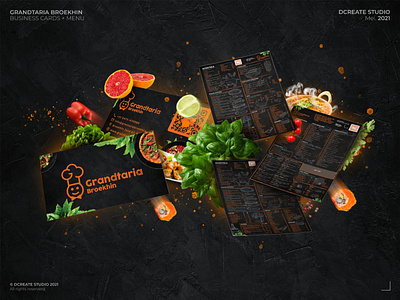 Grandtaria Broekhin - Menu + Businesscards