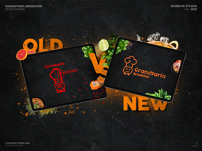 Grandtaria Broekhin - Logo Redesign 3d 3d design abstract logo brand design brand identity branding branding and identity exclusive logo food brand food logo logo redesign logodesign minimal design minimalistic design monogram monogram logo rebrand rebranding restaurant branding restaurant logo