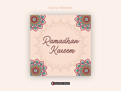 Ramadhan Kareem Canva Template | David Galih Dikomo canva card gift islamic kareem ramadhan template