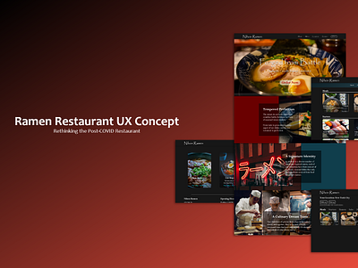 Post-Covid Restaurant Website Concept