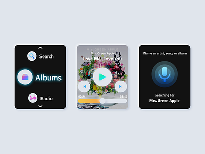 Apple WatchOS Music App Concept apple watch concept music ui design ux design watchos